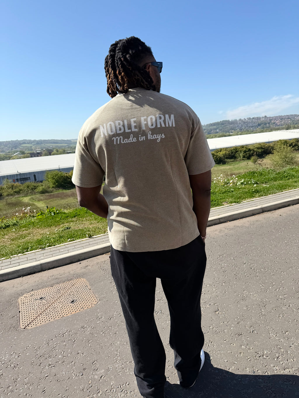 Noble Form x Made in Kays Mineral Wash Waffle Knit T-Shirt - Premium Streetwear