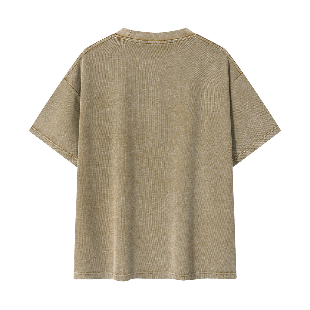 Noble Form x Made in Kays Mineral Wash Waffle Knit T-Shirt - Premium Streetwear